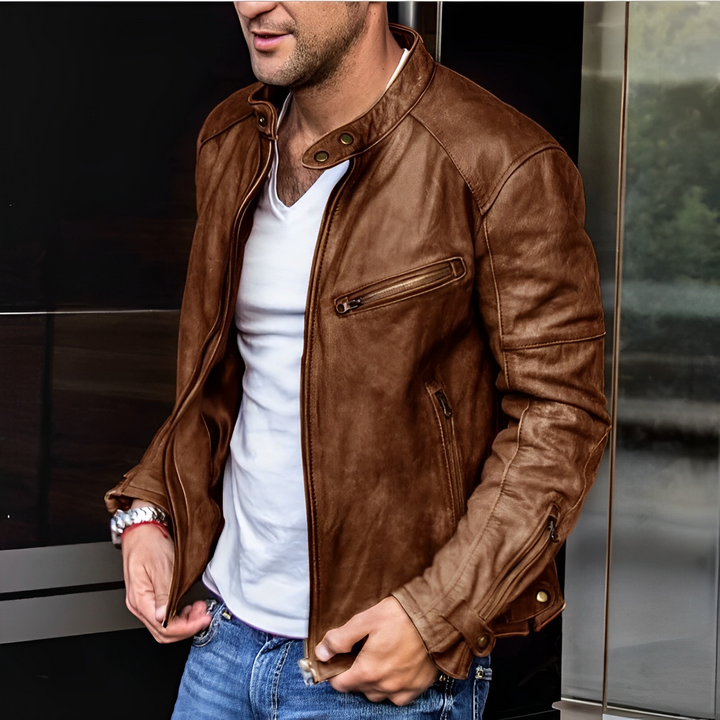 W&W Mode | Elegante Lederjacke für Alle Jahreszeiten