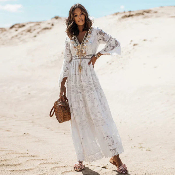 W&W Mode | Boho Kleid Mit Langen Ärmeln