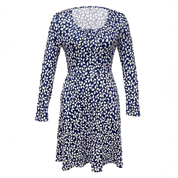 Damen Blusenkleid mit floralem Design und praktischen Taschen W&W Mode