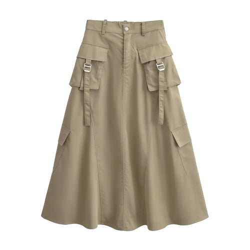 Damen Cargo-Rock mit praktischen Taschen und elegantem Schnitt W&W Mode
