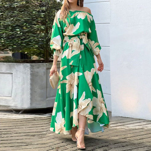 Damen Maxikleid mit raffiniertem schulterfreiem Design und Taillierung W&W Mode