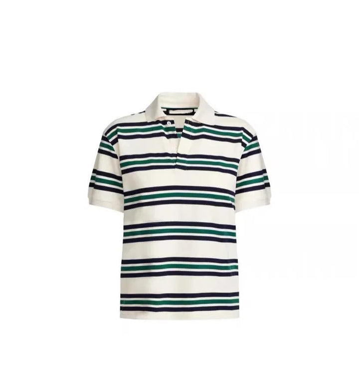 Herren Poloshirt mit modernem Streifenmuster und lässigem Schnitt W&W Mode