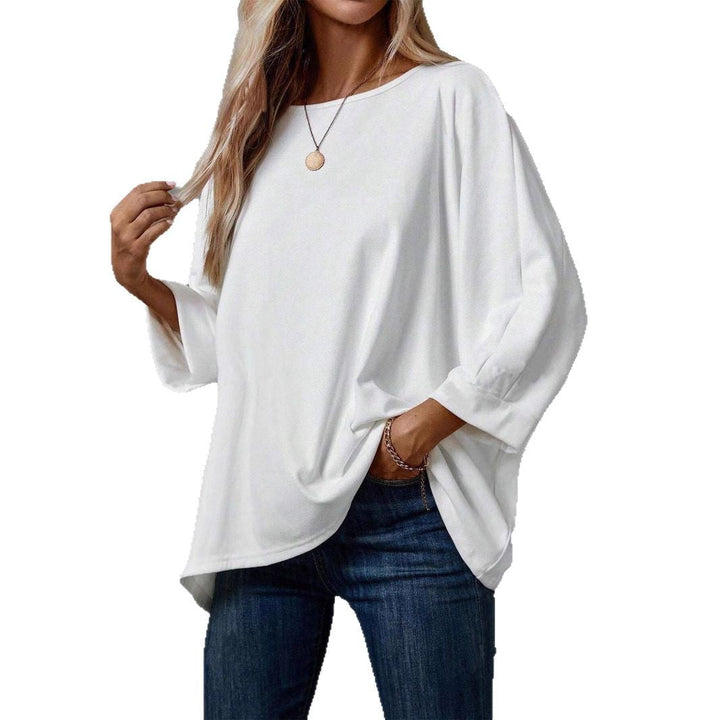 Damen oversized T-Shirt mit weitem Schnitt und moderner Silhouette W&W Mode