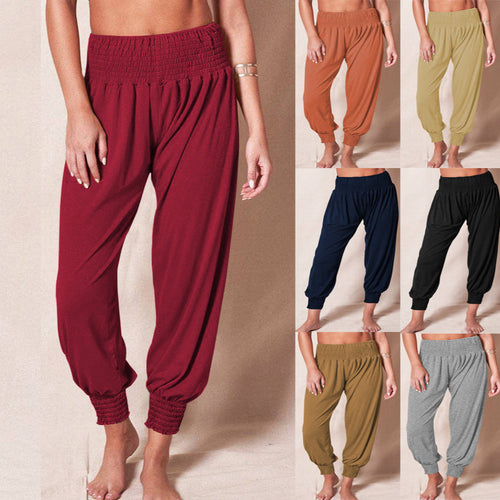 Damen luftige Sommerhose mit elastischem Bund W&W Mode