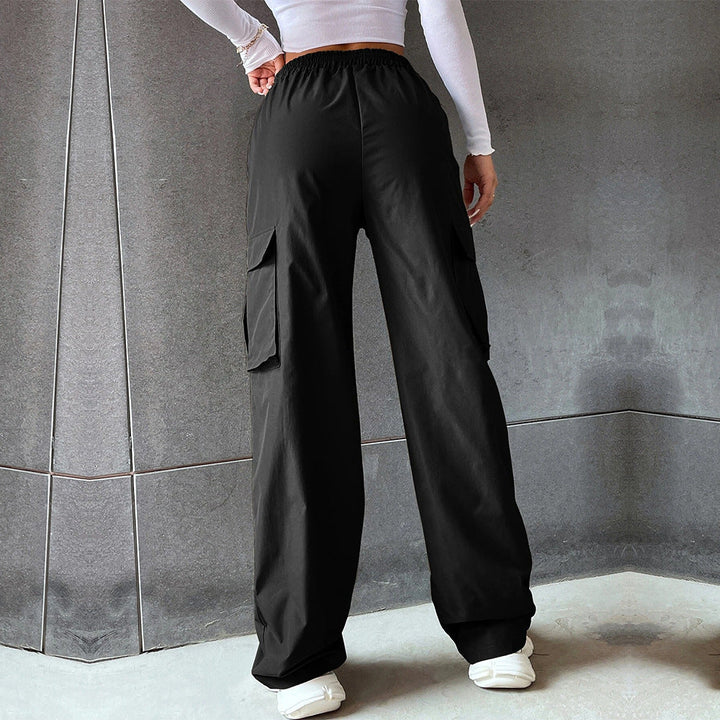 Damen Cargo-Hose mit elastischem Bund und seitlichen Taschen W&W Mode