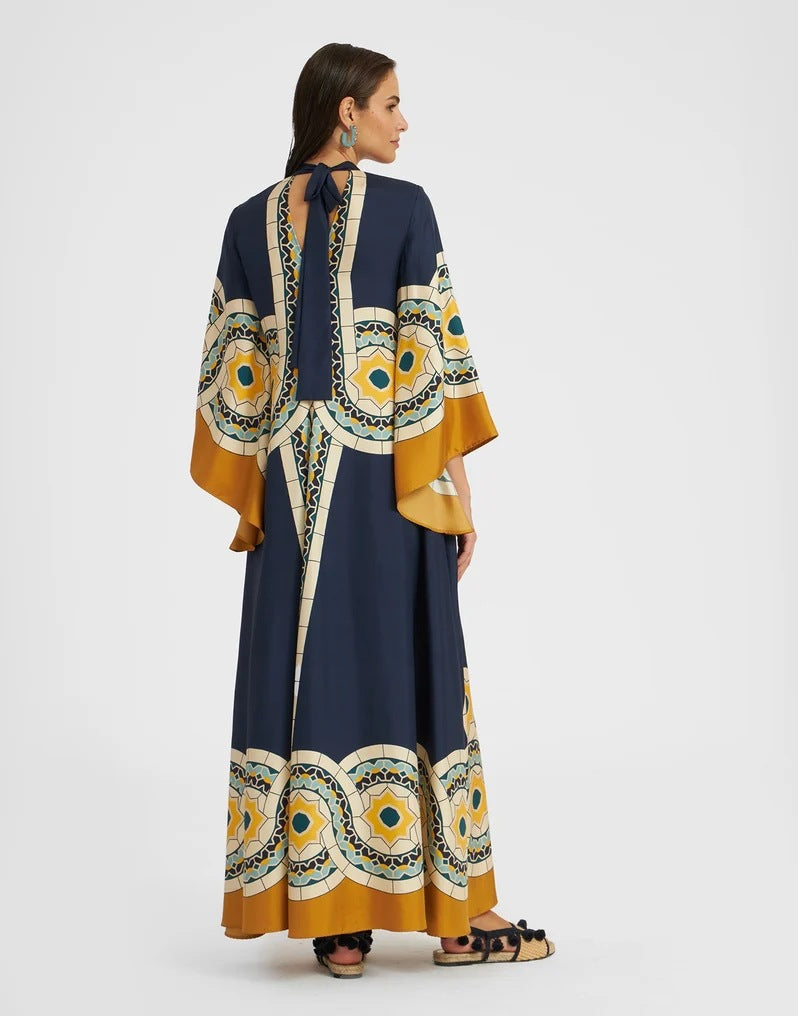 W&W Mode | Bedrucktes Dreiviertelarmkleid