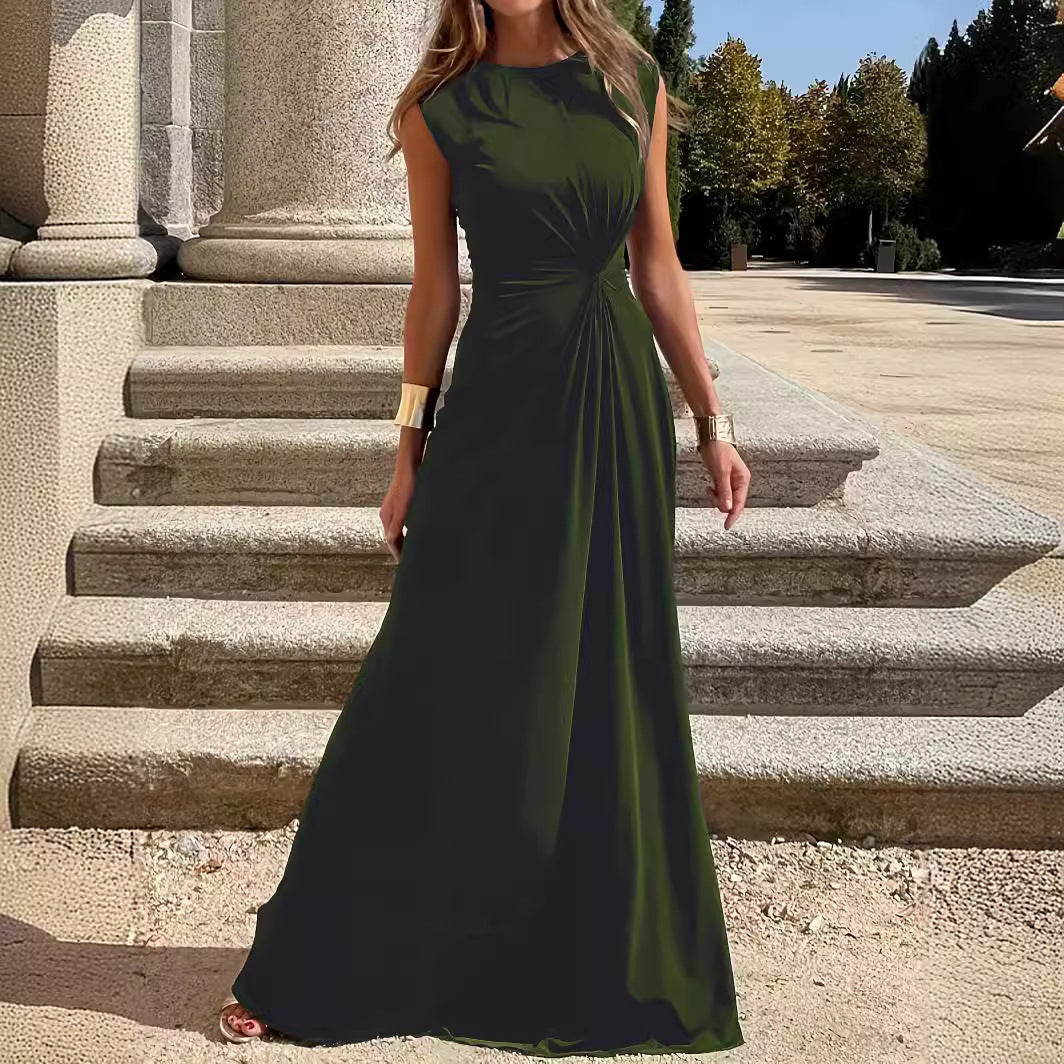 W&W Mode | Elegantes Langarmkleid mit Revers und glattem V-Ausschnitt für Frauen