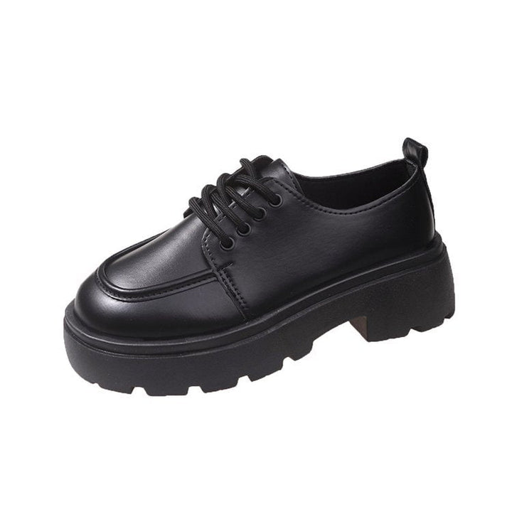 Damen klobige Plateau Schnürschuhe W&W Mode