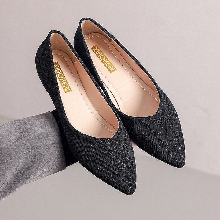 Damen elegante Ballerinas mit schickem Obermaterial und komfortabler Sohle W&W Mode