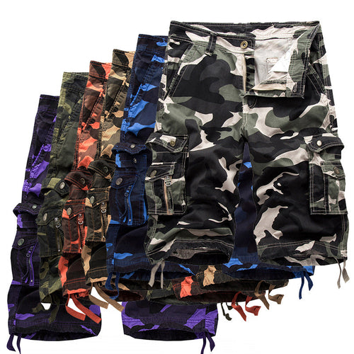 Herren Cargo Shorts mit Utility-Taschen W&W Mode