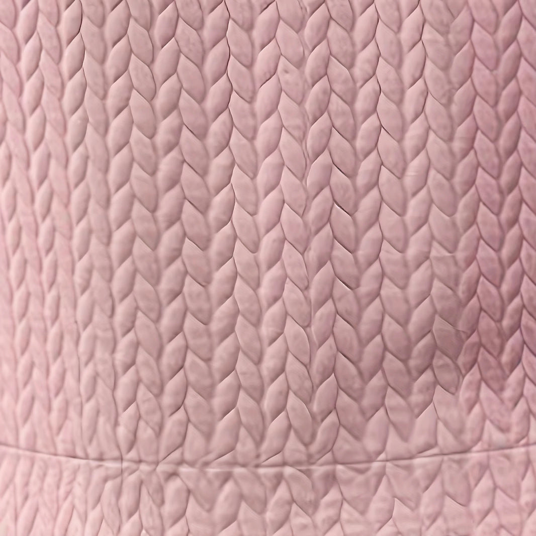 Damen bequemer Sweatshirt mit strukturiertem Obermaterial und Puffärmeln W&W Mode