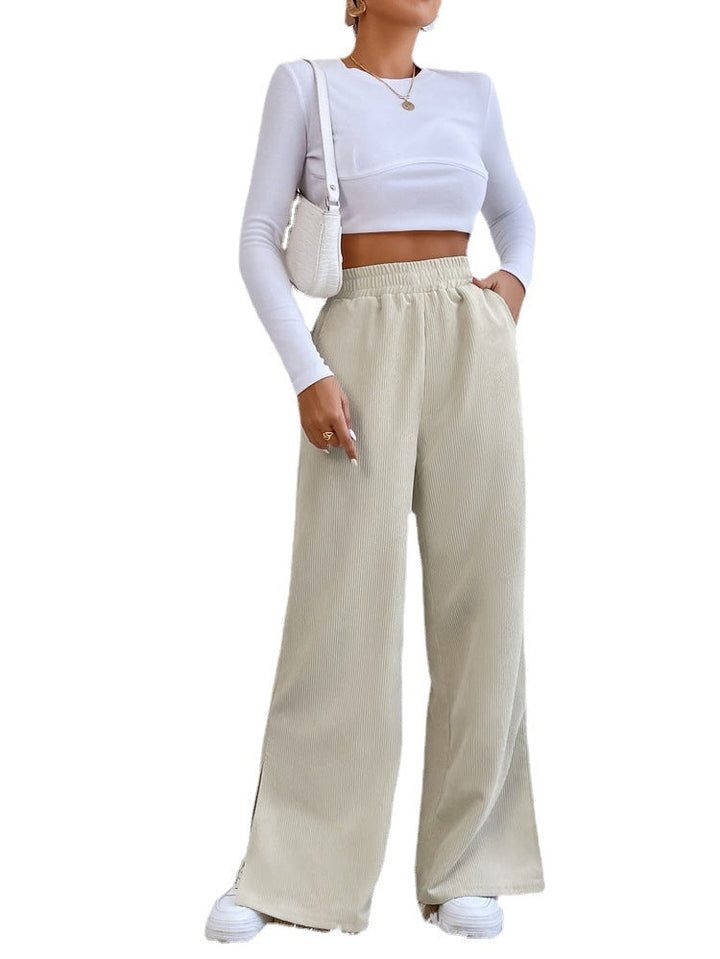 W&W Mode mit hoher Taille und Cordstoff