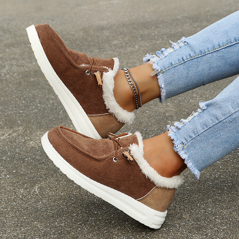 W&W Mode - Elegante Winter-Sneakers mit Fellfutter