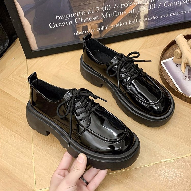 Damen klobige Plateau Schnürschuhe W&W Mode