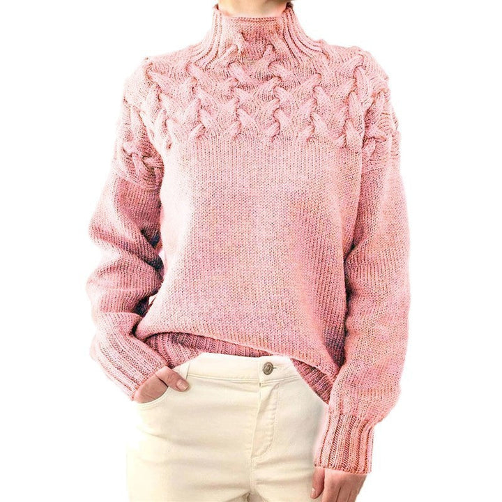 W&W Mode Einzigartiger geflochtener Rollkragenpullover
