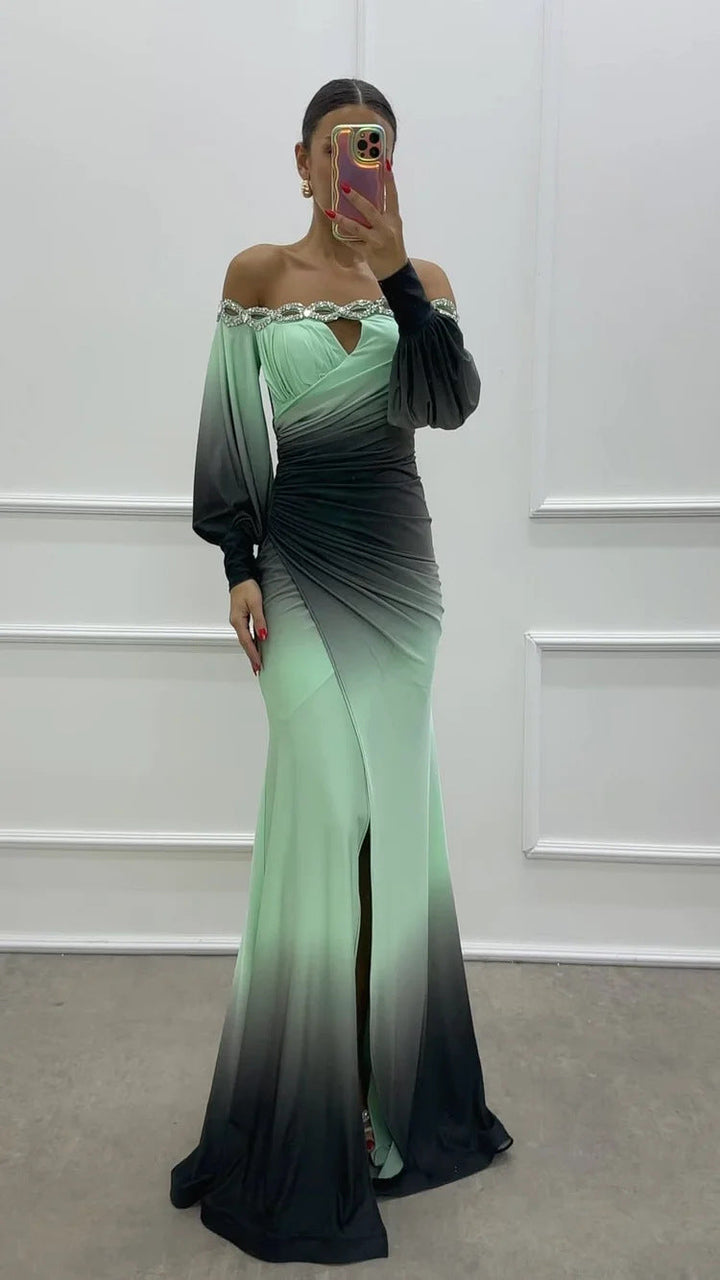 W&W Mode | Partykleid mit Camisole und positioniertem Schlitz in großer A-Linie