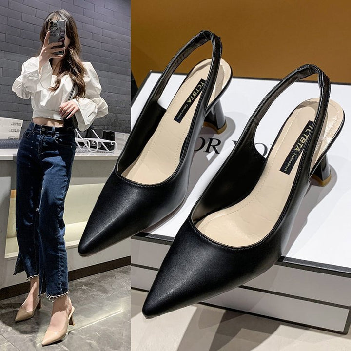 Damen Slingback-Pumps mit elegantem spitzem Design und komfortablem Absatz W&W Mode