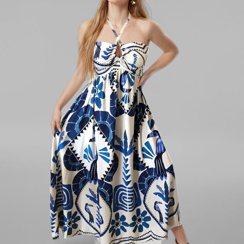 Damen Maxikleid mit verspieltem Muster W&W Mode