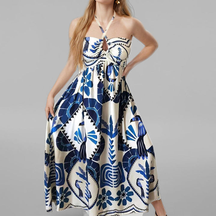 Damen Maxikleid mit verspieltem Muster W&W Mode