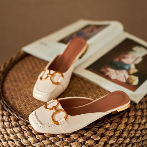 Damen Elegante und bequeme Schuhe mit schickem Metallverschluss W&W Mode