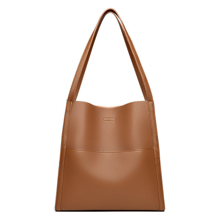 Lederstil-Schultertasche