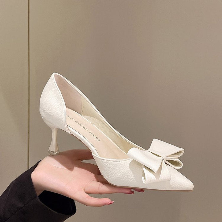 Damen elegante Pumps mit dekorativem Schleifen-Detail W&W Mode