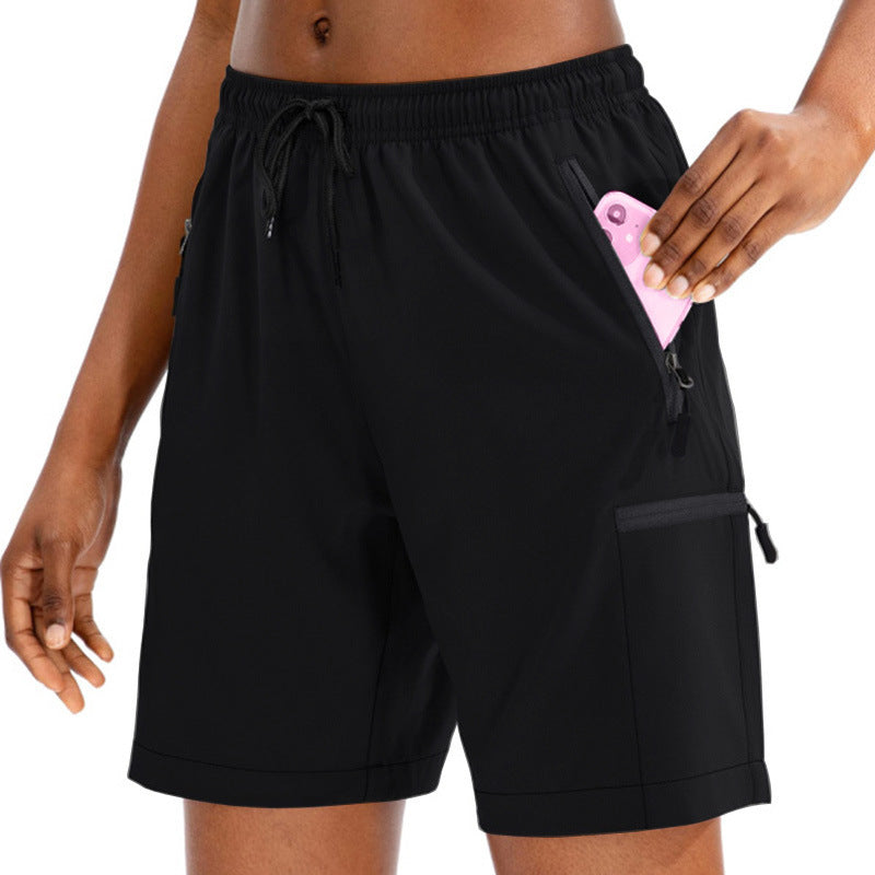 Damen Sportliche Shorts mit innovativen Seitentaschen W&W Mode
