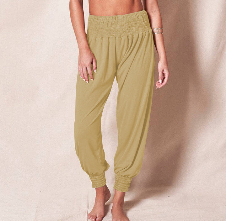 Damen luftige Sommerhose mit elastischem Bund W&W Mode