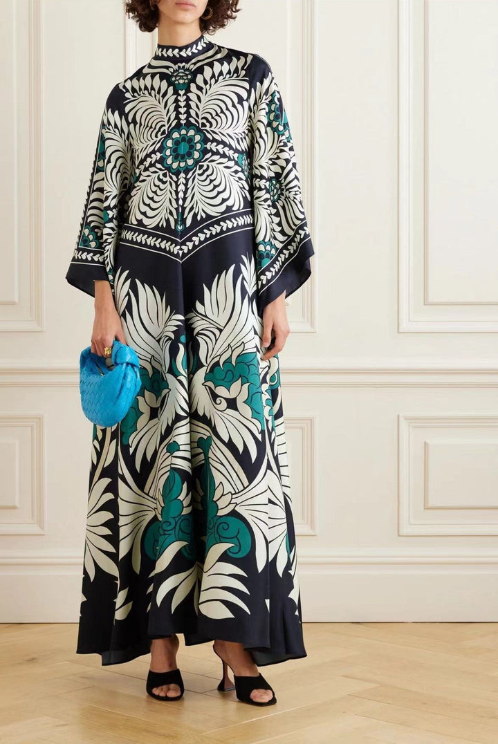 W&W Mode | Bedrucktes Dreiviertelarmkleid