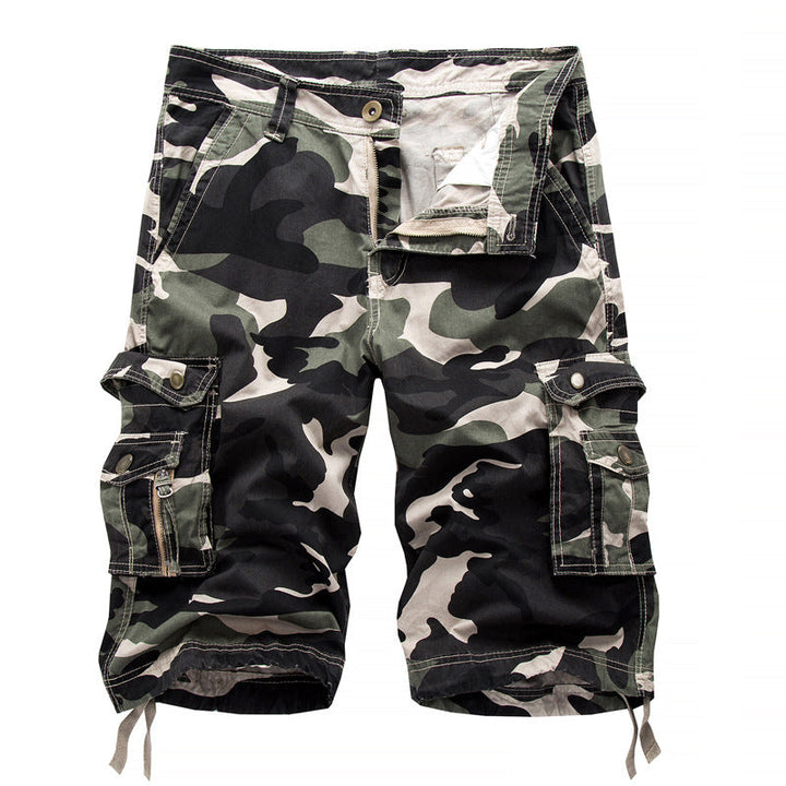 Herren Cargo-Shorts mit Utility-Taschen und verstellbarem Bund W&W Mode