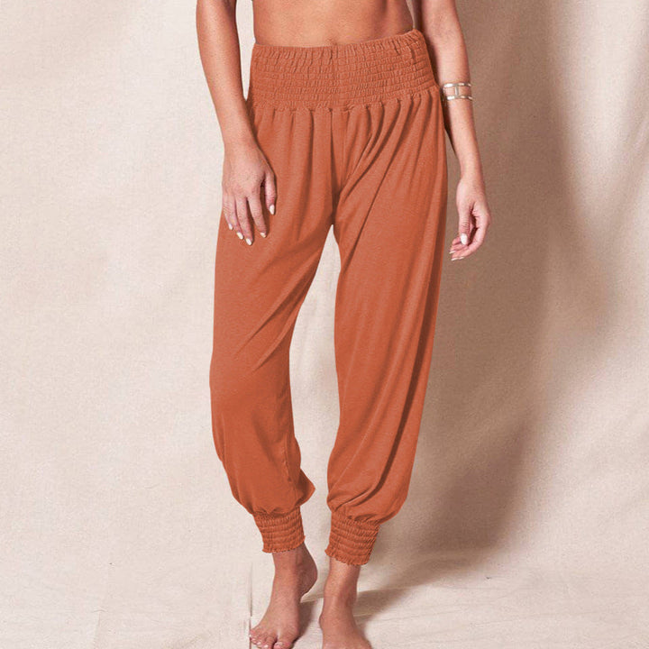 Damen luftige Sommerhose mit elastischem Bund W&W Mode