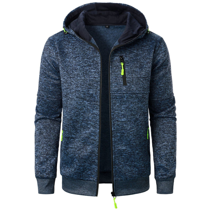 W&W Mode | Herren Gemusterte Zip Kapuzenpulli