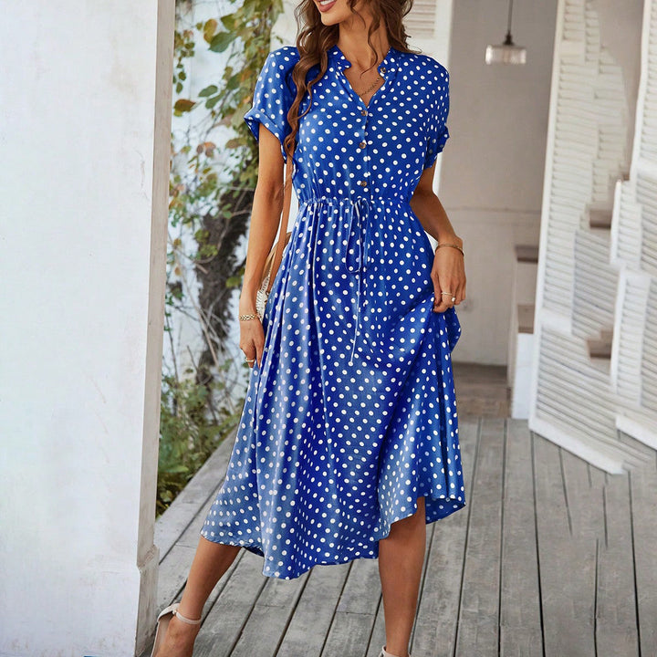Damen Midikleid mit Punkten W&W Mode