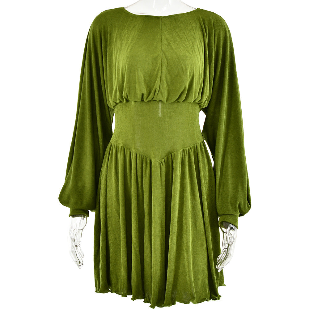 Damen Abendkleid mit weitem Ärmeldesign und schmeichelndem Schnitt W&W Mode