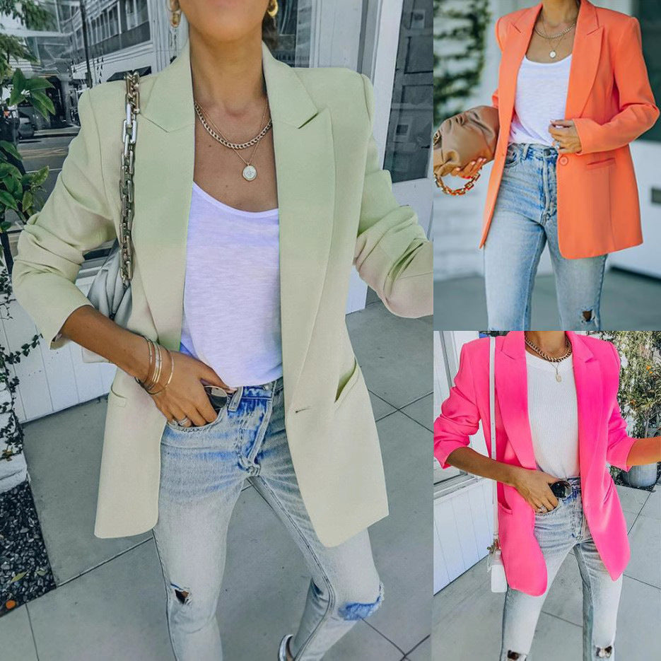 Damen Eleganter Oversized Blazer mit strukturiertem Schnitt und lässigen Details W&W Mode