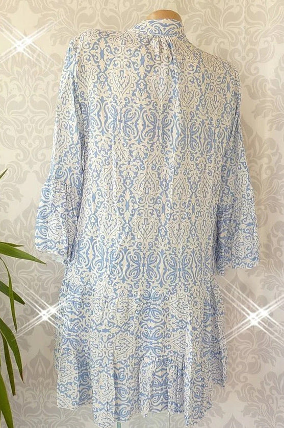W&W Mode | Bohemian Bedrucktes Tunika Kleid Für Damen