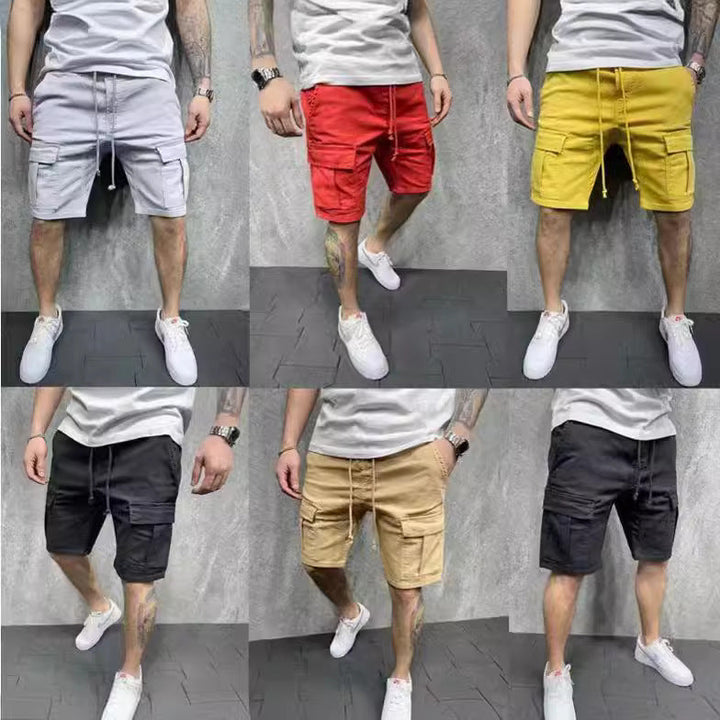 Herren Cargo-Shorts mit Utility-Taschen W&W Mode