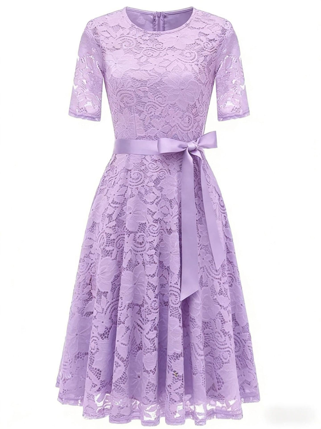 W&W Mode | Elegantes V-förmiges Spitzenabendkleid