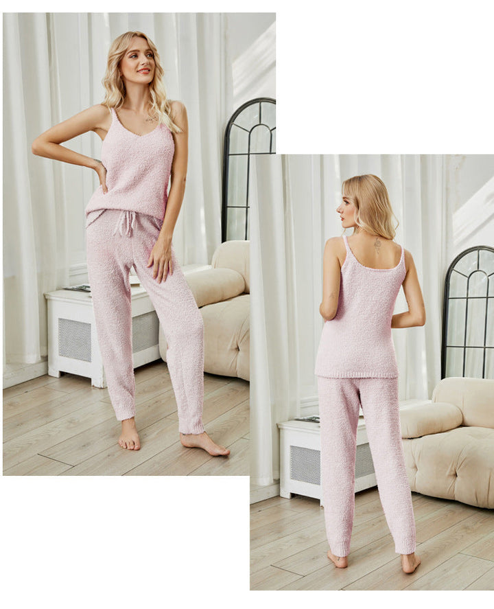 W&W Mode | Fleece Strick-Top Pyjama-Set