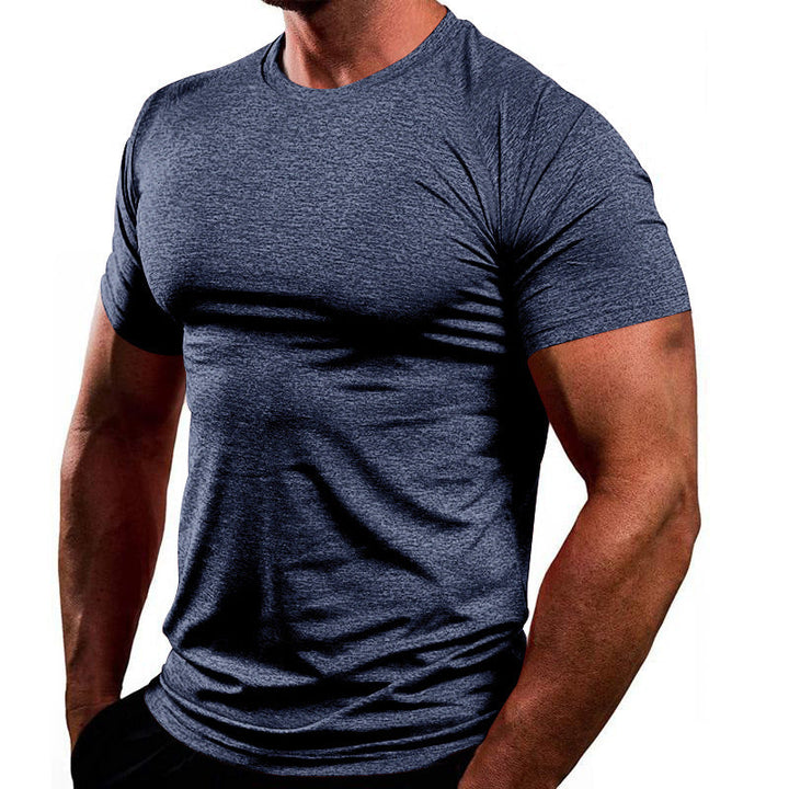 Herren Sportliches Kurzarm-T-Shirt aus atmungsaktivem Material mit feuchtigkeitsregulierendem Effekt W&W Mode