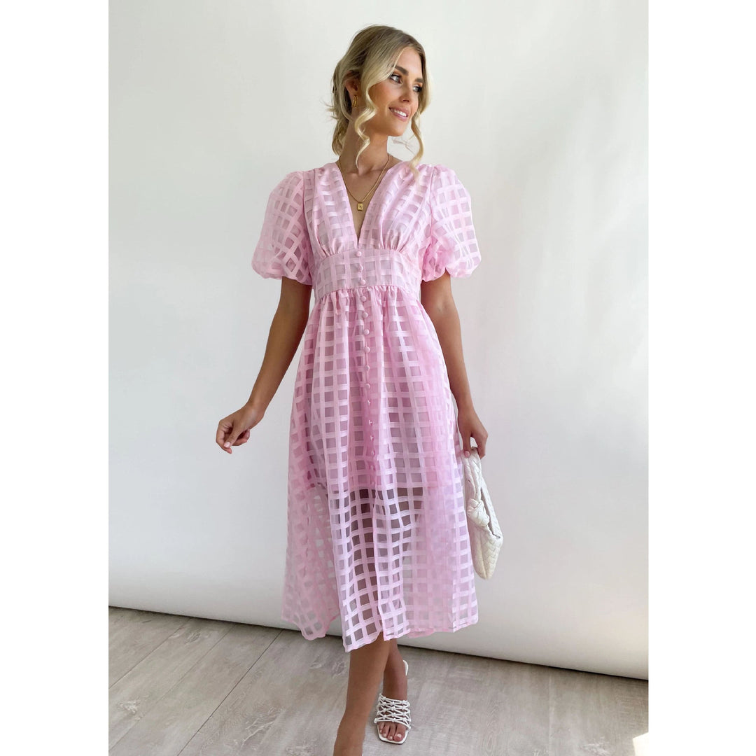 W&W Mode | Midikleid mit Puffärmeln