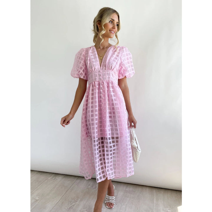 W&W Mode | Midikleid mit Puffärmeln