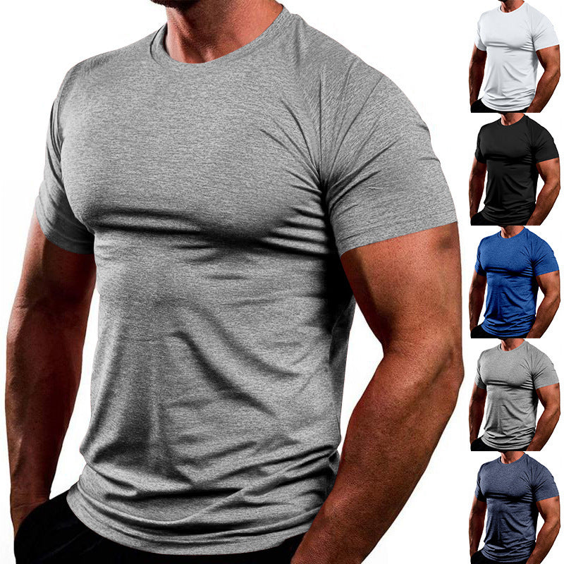 Herren Sportliches Kurzarm-T-Shirt aus atmungsaktivem Material mit feuchtigkeitsregulierendem Effekt W&W Mode