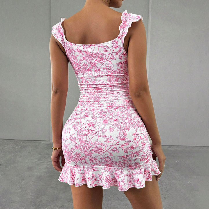 W&W Mode | Bustier Floral Entworfen Kurzer Rock