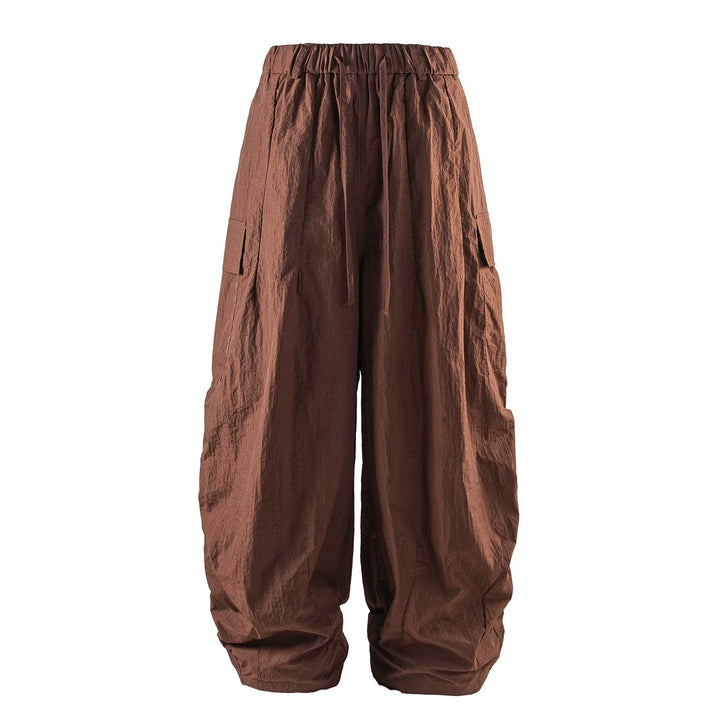 Herren lässige Cargo-Hose aus atmungsaktivem Leinenmaterial W&W Mode