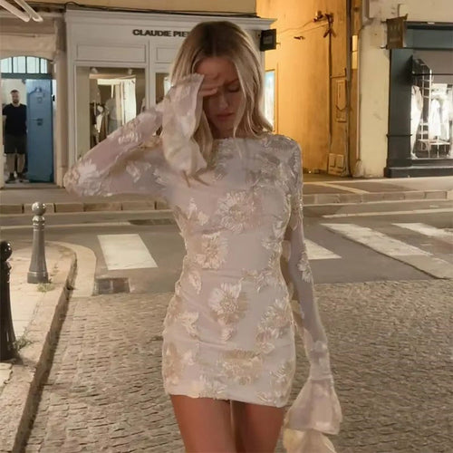 Damen Elegantes und florales Chiffonoberteil mit langen Ärmeln W&W Mode