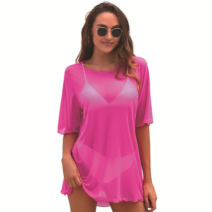 Damen Strandcoverup mit lässigem Schnitt W&W Mode