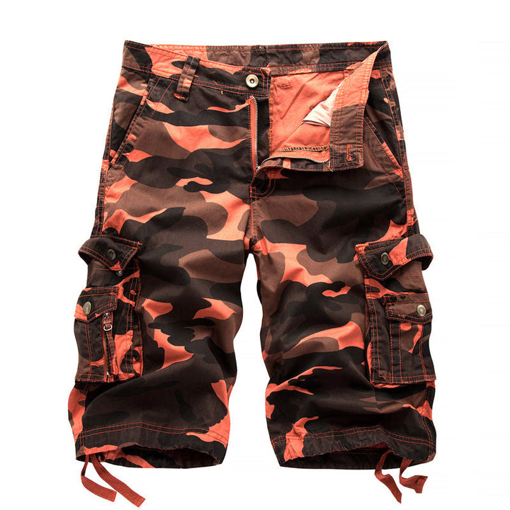 Herren Cargo-Shorts mit Utility-Taschen und verstellbarem Bund W&W Mode