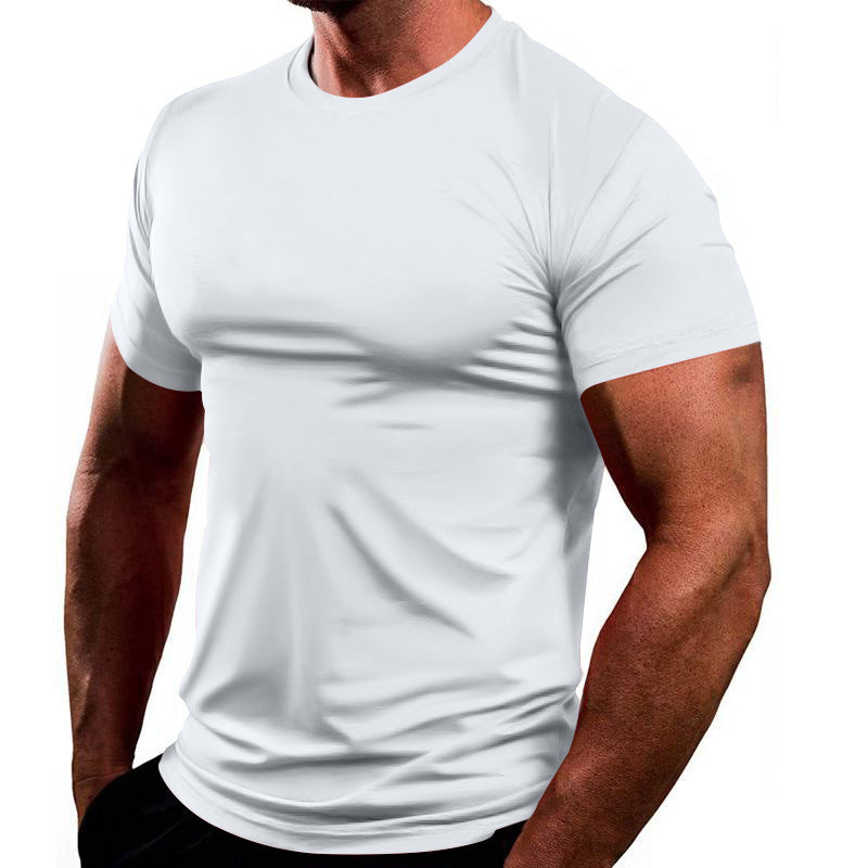Herren Sportliches Kurzarm-T-Shirt aus atmungsaktivem Material mit feuchtigkeitsregulierendem Effekt W&W Mode