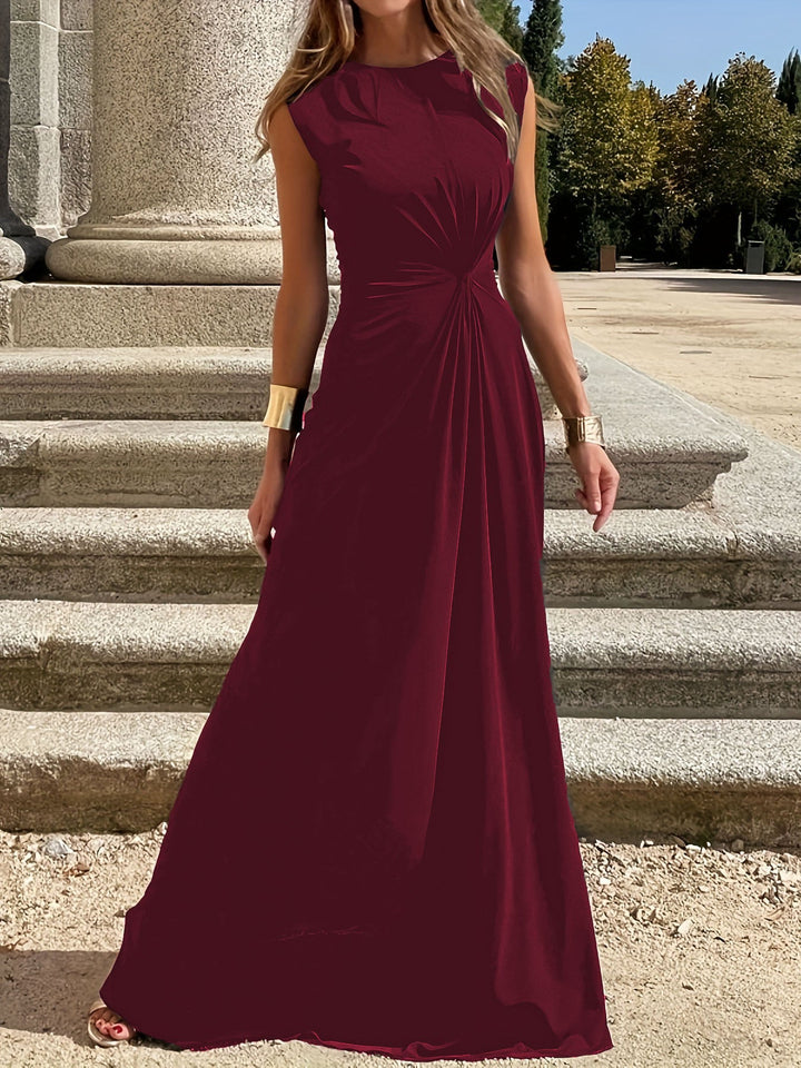 Damen Elegantes Abendkleid mit schickem Faltenwurf und figurbetontem Schnitt W&W Mode